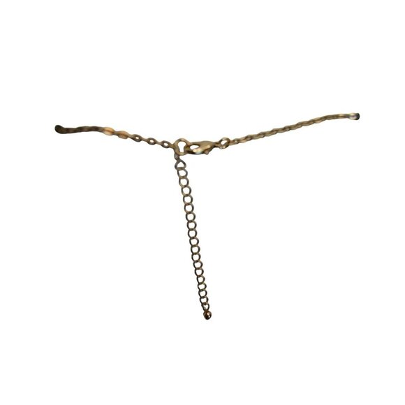 Retro Multicolor Rhinestone Statement Necklace With Adjustable Gold-Tone Chain - Picture 5 of 7